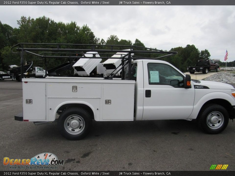 2012 Ford F350 Super Duty XL Regular Cab Chassis Oxford White / Steel Photo #6