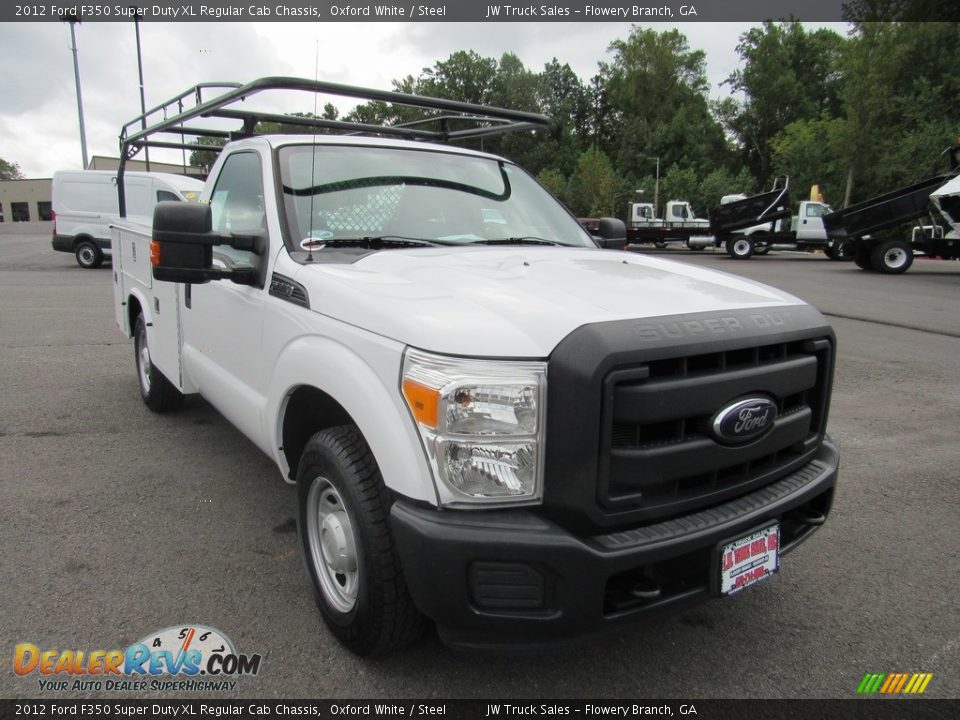 2012 Ford F350 Super Duty XL Regular Cab Chassis Oxford White / Steel Photo #7
