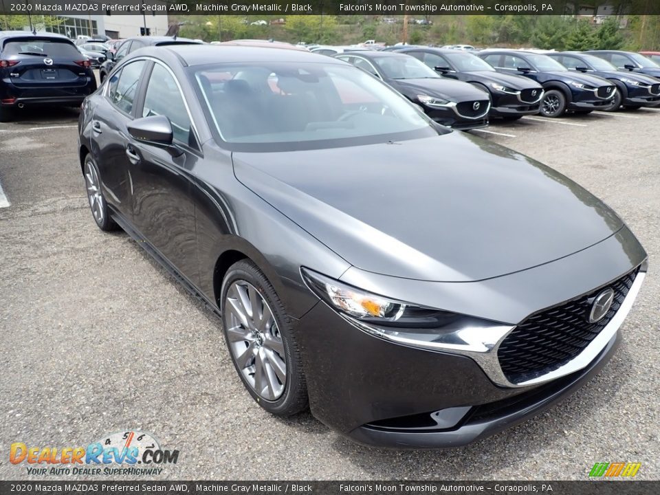 Front 3/4 View of 2020 Mazda MAZDA3 Preferred Sedan AWD Photo #3