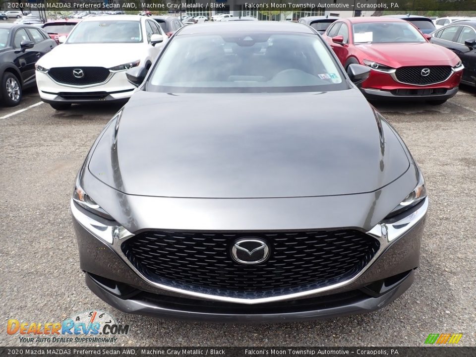 2020 Mazda MAZDA3 Preferred Sedan AWD Machine Gray Metallic / Black Photo #4