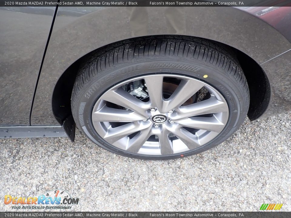 2020 Mazda MAZDA3 Preferred Sedan AWD Machine Gray Metallic / Black Photo #7