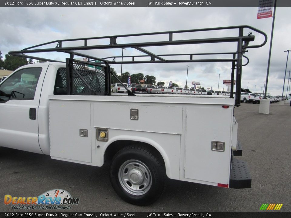 2012 Ford F350 Super Duty XL Regular Cab Chassis Oxford White / Steel Photo #14