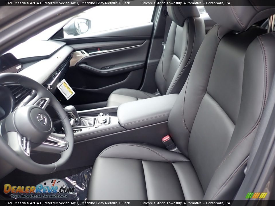 Black Interior - 2020 Mazda MAZDA3 Preferred Sedan AWD Photo #10