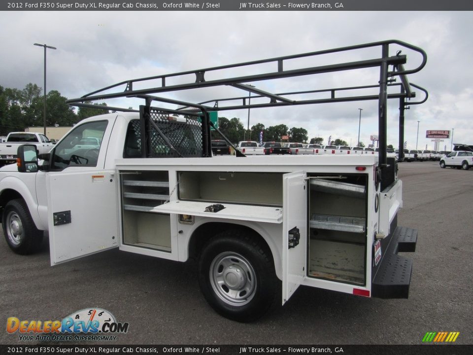 2012 Ford F350 Super Duty XL Regular Cab Chassis Oxford White / Steel Photo #15