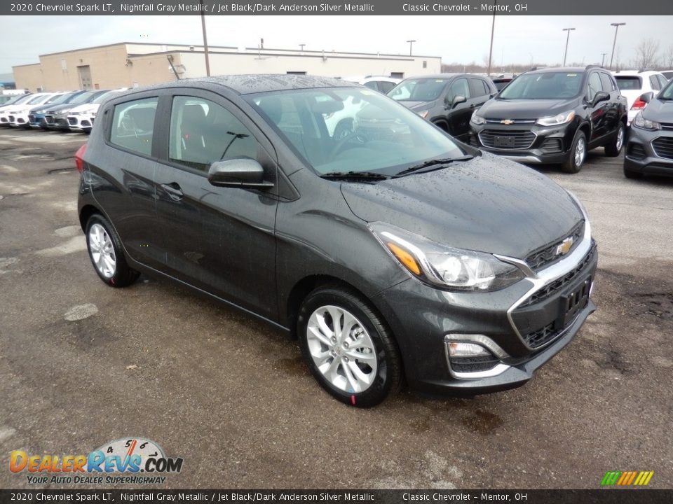 2020 Chevrolet Spark LT Nightfall Gray Metallic / Jet Black/Dark Anderson Silver Metallic Photo #3