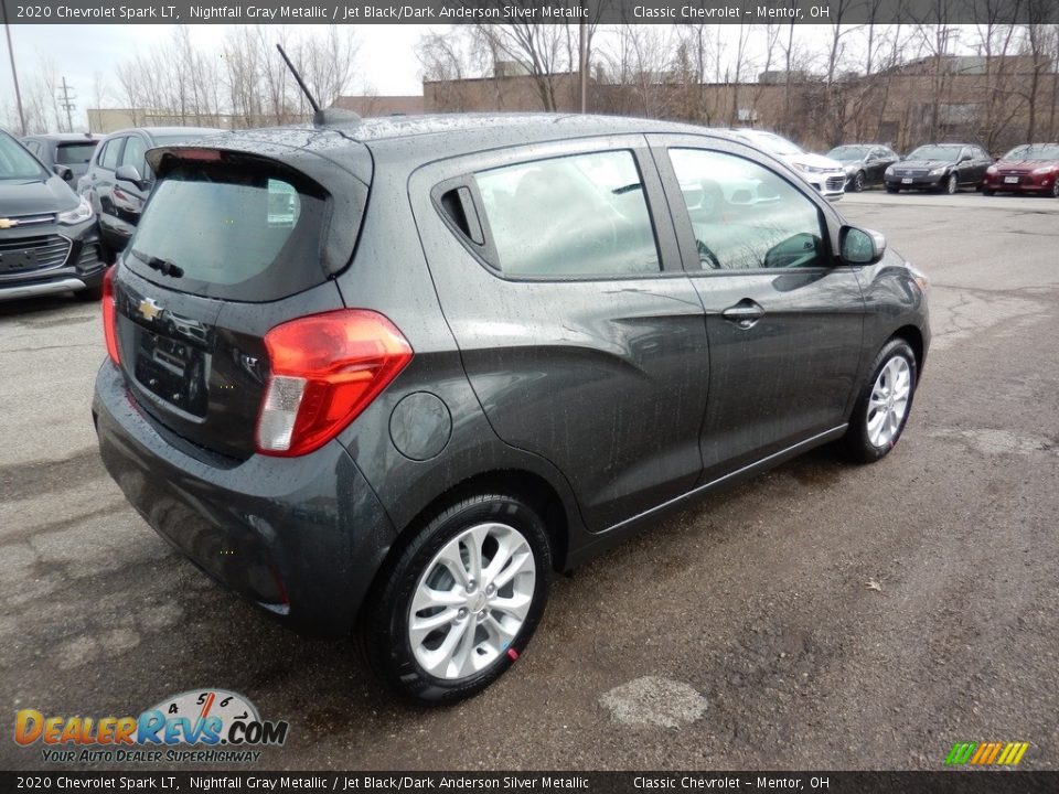 2020 Chevrolet Spark LT Nightfall Gray Metallic / Jet Black/Dark Anderson Silver Metallic Photo #4