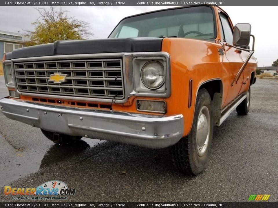 1976 Chevrolet C/K C20 Custom Deluxe Regular Cab Orange / Saddle Photo #6