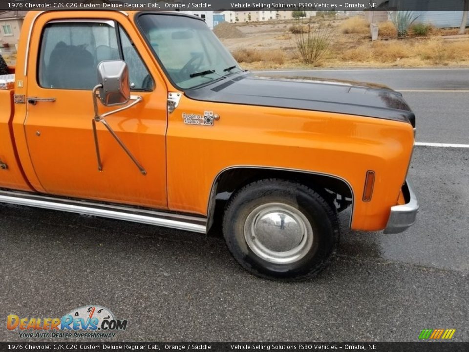 Orange 1976 Chevrolet C/K C20 Custom Deluxe Regular Cab Photo #8