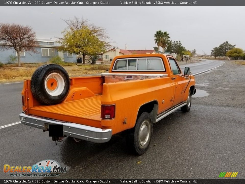 Orange 1976 Chevrolet C/K C20 Custom Deluxe Regular Cab Photo #10