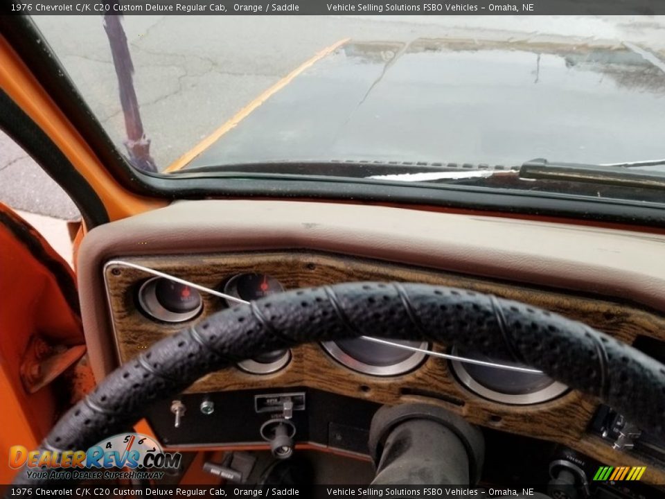 1976 Chevrolet C/K C20 Custom Deluxe Regular Cab Orange / Saddle Photo #16