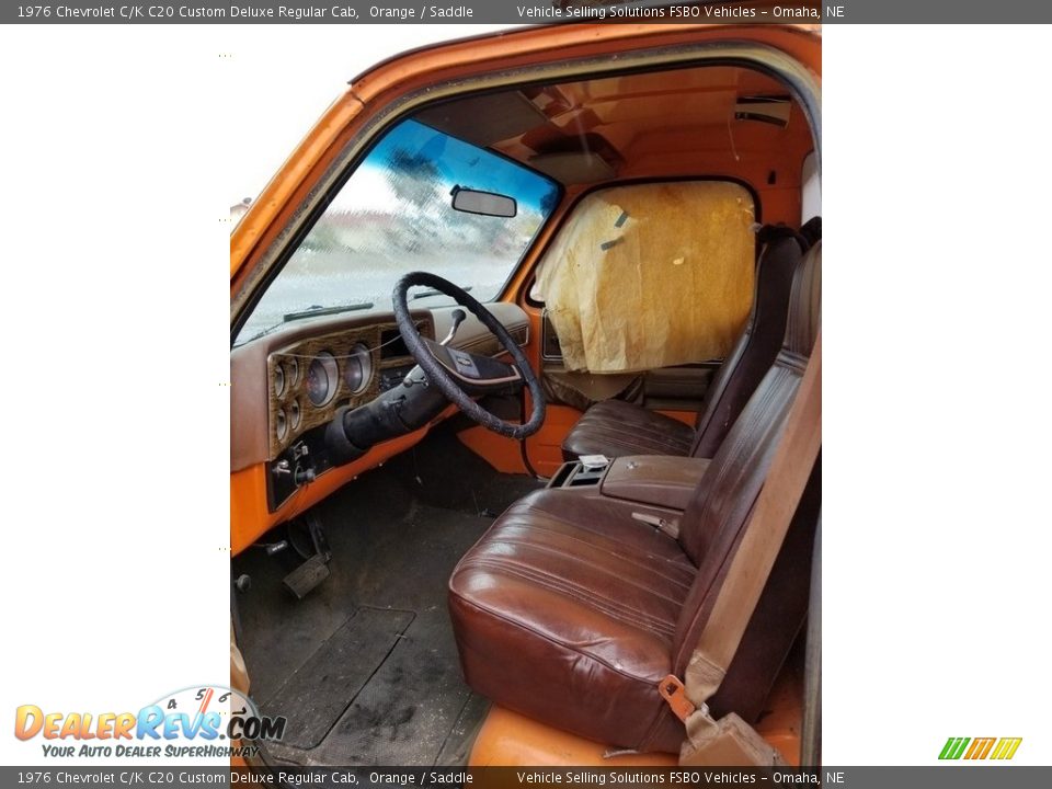Front Seat of 1976 Chevrolet C/K C20 Custom Deluxe Regular Cab Photo #20