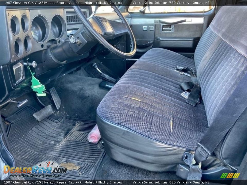 Charcoal Interior - 1987 Chevrolet C/K V10 Silverado Regular Cab 4x4 Photo #2