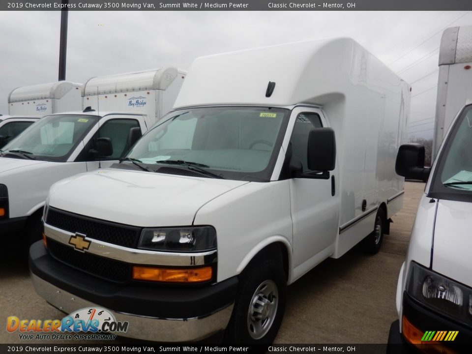 2019 Chevrolet Express Cutaway 3500 Moving Van Summit White / Medium Pewter Photo #1