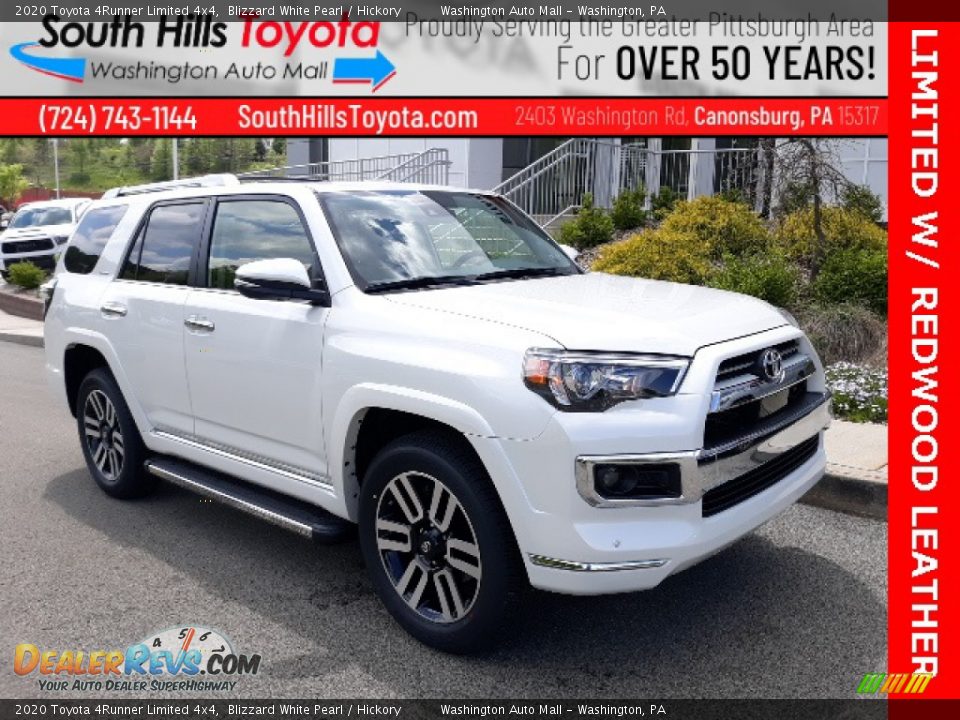 2020 Toyota 4Runner Limited 4x4 Blizzard White Pearl / Hickory Photo #1