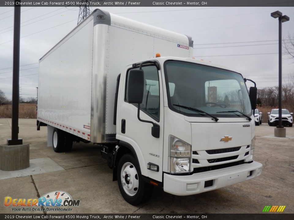 2019 Chevrolet Low Cab Forward 4500 Moving Truck Arctic White / Pewter Photo #3