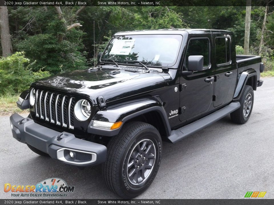 2020 Jeep Gladiator Overland 4x4 Black / Black Photo #2