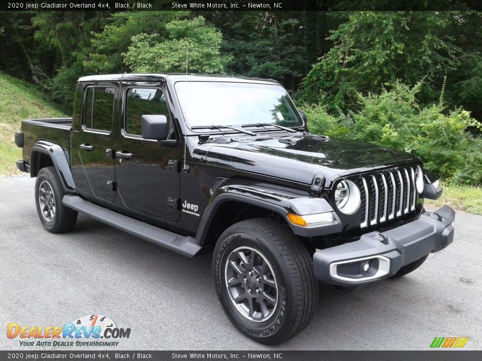 2020 Jeep Gladiator Overland 4x4 Black / Black Photo #4