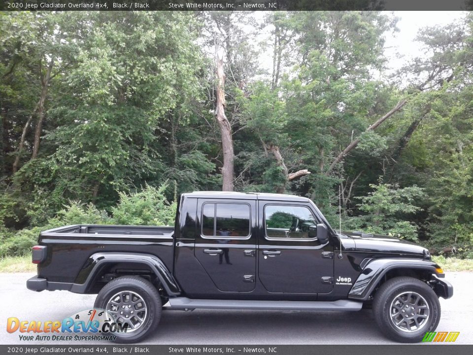 2020 Jeep Gladiator Overland 4x4 Black / Black Photo #5