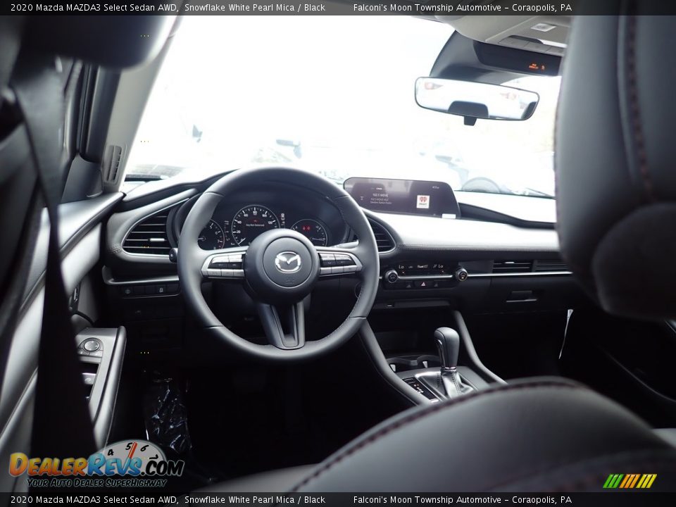 2020 Mazda MAZDA3 Select Sedan AWD Snowflake White Pearl Mica / Black Photo #9