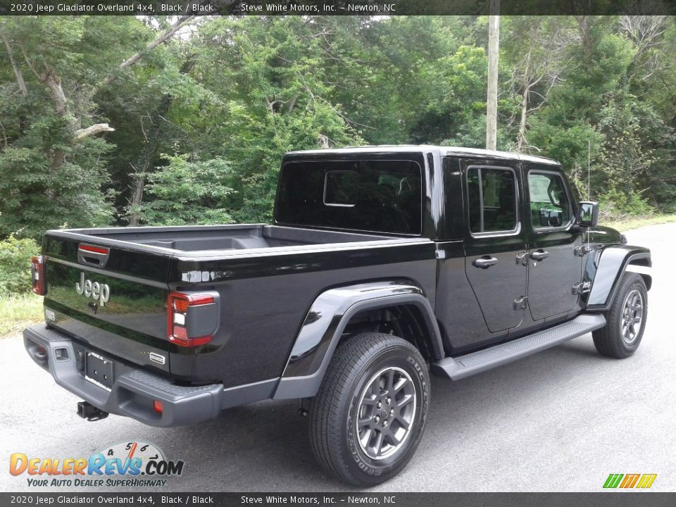 2020 Jeep Gladiator Overland 4x4 Black / Black Photo #6