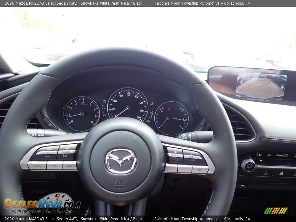 2020 Mazda MAZDA3 Select Sedan AWD Snowflake White Pearl Mica / Black Photo #15