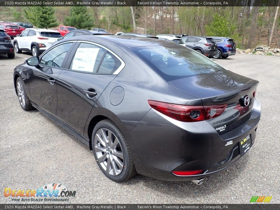 2020 Mazda MAZDA3 Select Sedan AWD Machine Gray Metallic / Black Photo #6