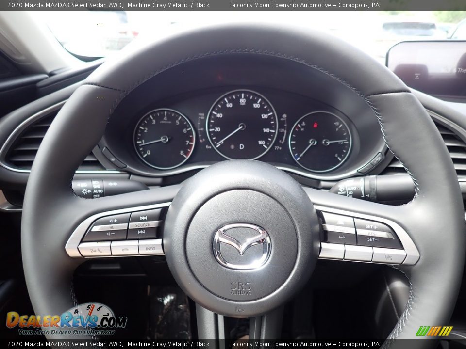 2020 Mazda MAZDA3 Select Sedan AWD Machine Gray Metallic / Black Photo #15