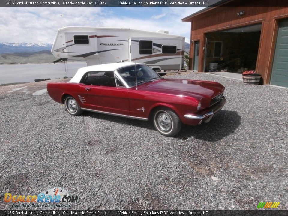 Front 3/4 View of 1966 Ford Mustang Convertible Photo #4