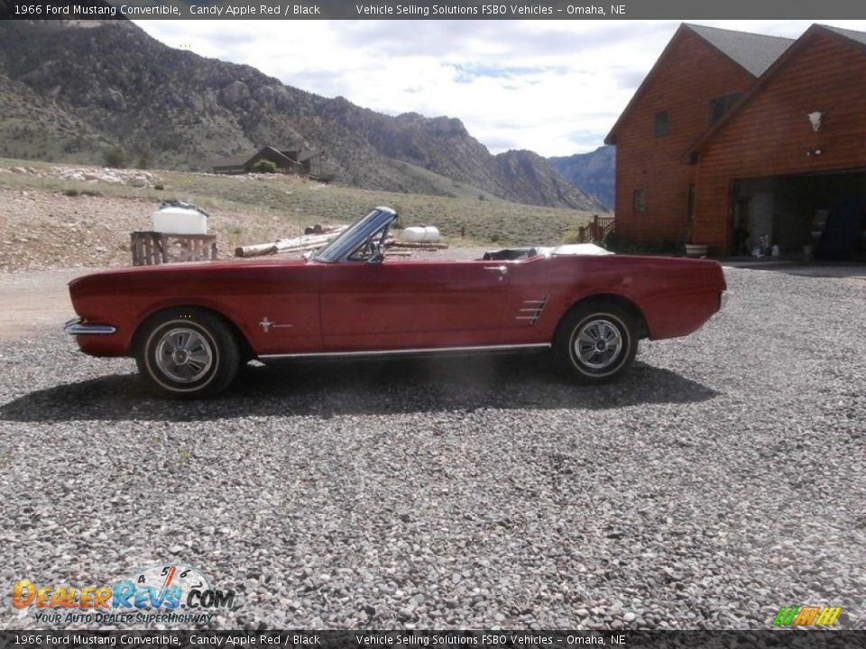 Candy Apple Red 1966 Ford Mustang Convertible Photo #7