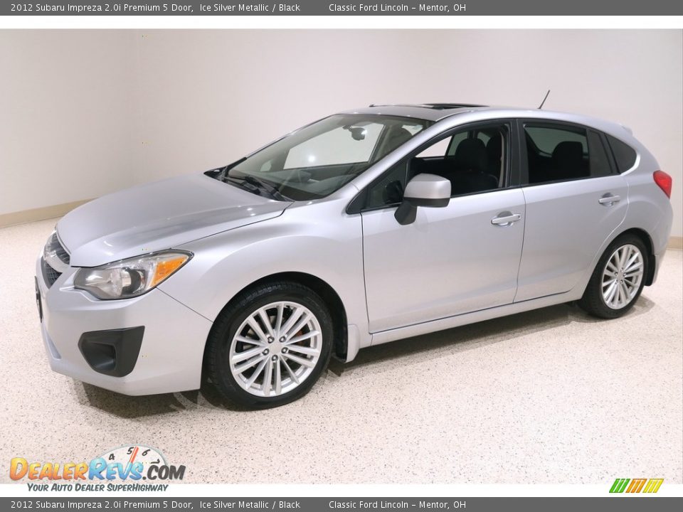 2012 Subaru Impreza 2.0i Premium 5 Door Ice Silver Metallic / Black Photo #3