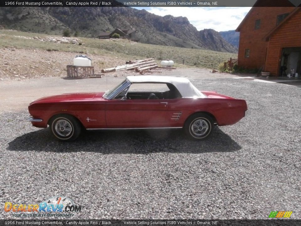 Candy Apple Red 1966 Ford Mustang Convertible Photo #8