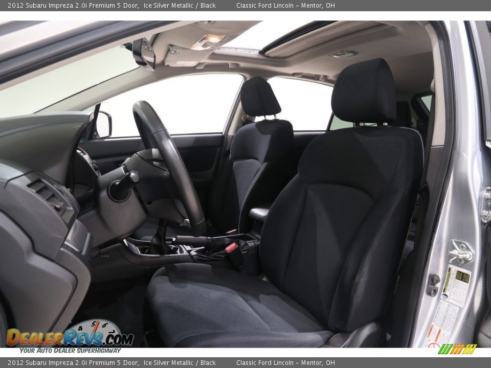 2012 Subaru Impreza 2.0i Premium 5 Door Ice Silver Metallic / Black Photo #5