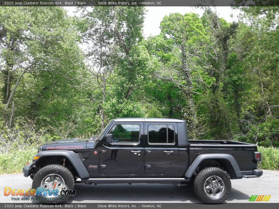 2020 Jeep Gladiator Rubicon 4x4 Black / Black Photo #1
