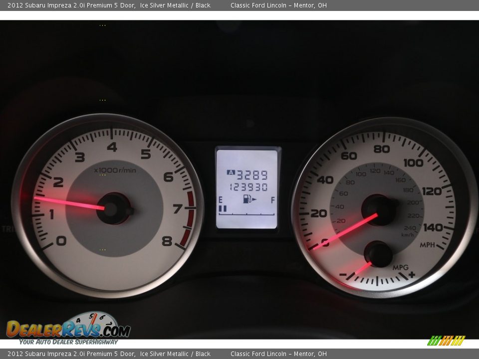 2012 Subaru Impreza 2.0i Premium 5 Door Ice Silver Metallic / Black Photo #7