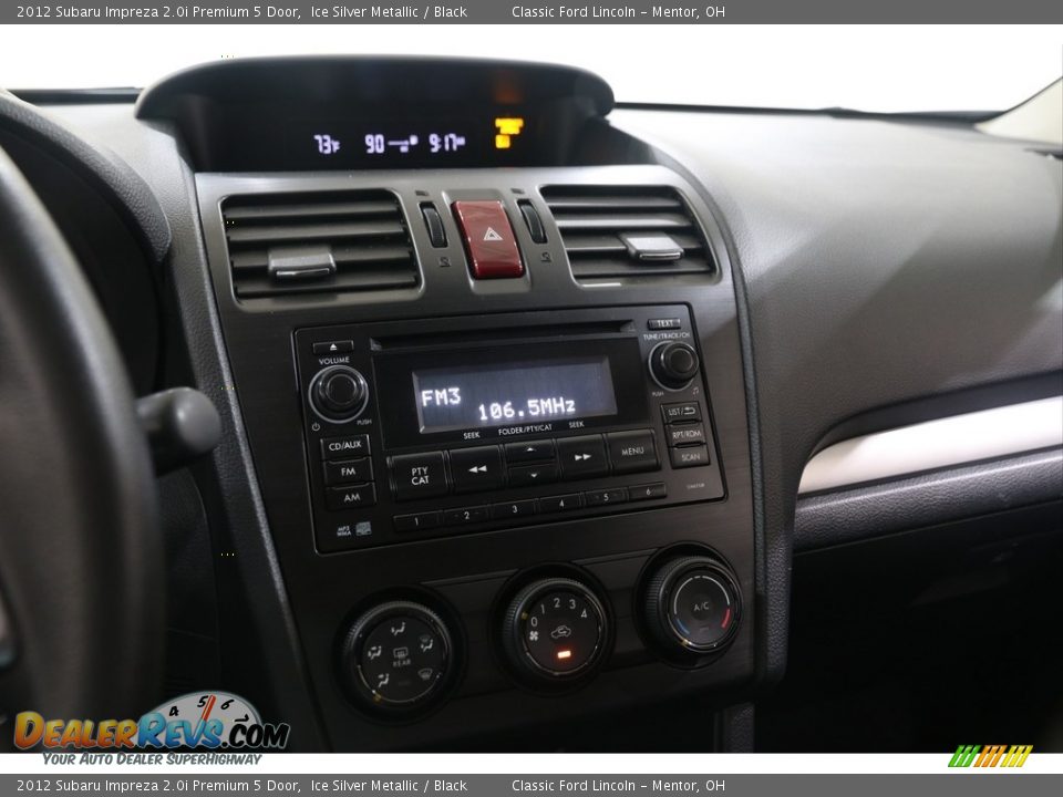 2012 Subaru Impreza 2.0i Premium 5 Door Ice Silver Metallic / Black Photo #8