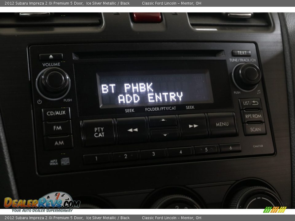 2012 Subaru Impreza 2.0i Premium 5 Door Ice Silver Metallic / Black Photo #12