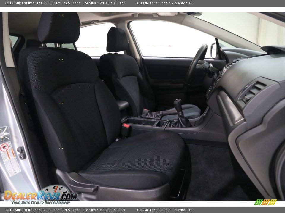 2012 Subaru Impreza 2.0i Premium 5 Door Ice Silver Metallic / Black Photo #15