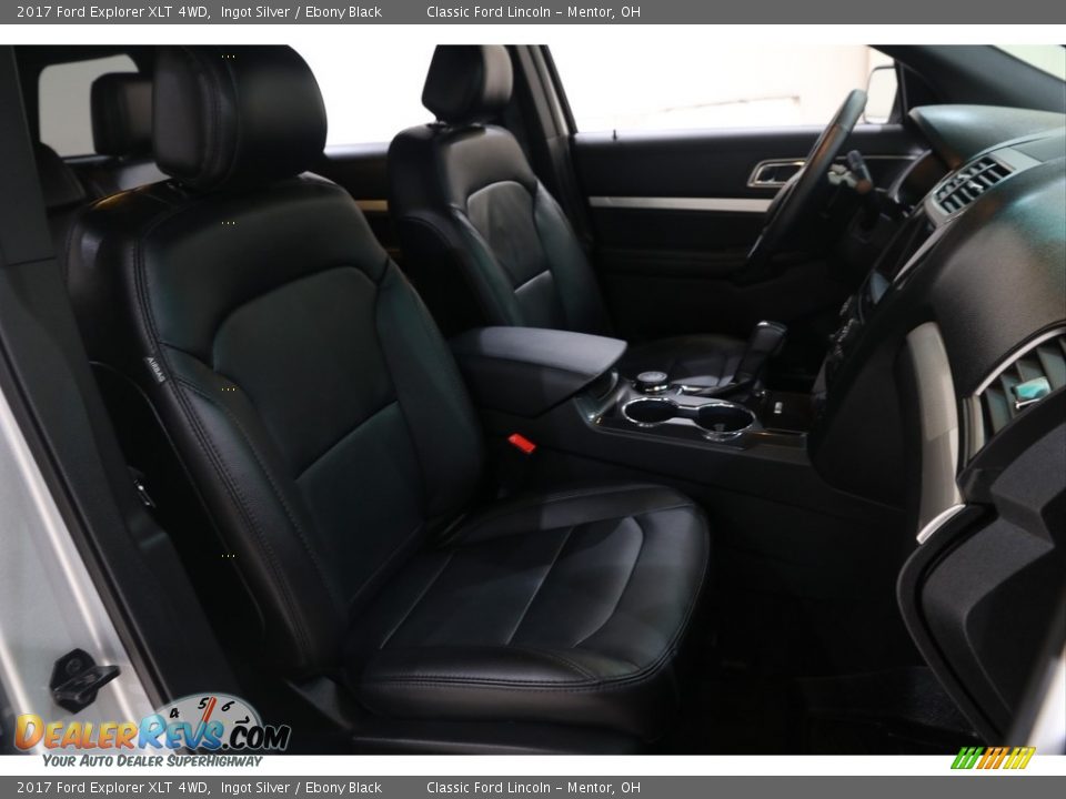 2017 Ford Explorer XLT 4WD Ingot Silver / Ebony Black Photo #16