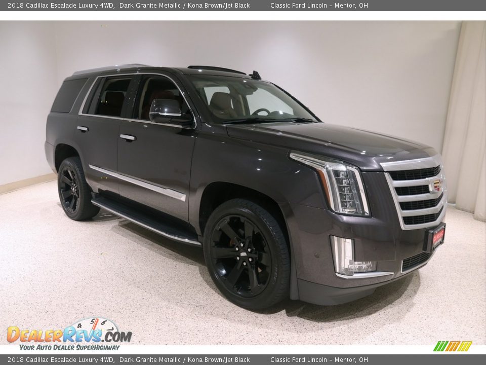 2018 Cadillac Escalade Luxury 4WD Dark Granite Metallic / Kona Brown/Jet Black Photo #1