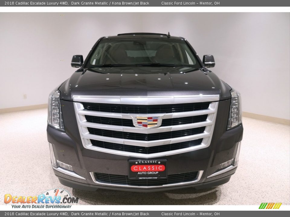 2018 Cadillac Escalade Luxury 4WD Dark Granite Metallic / Kona Brown/Jet Black Photo #2
