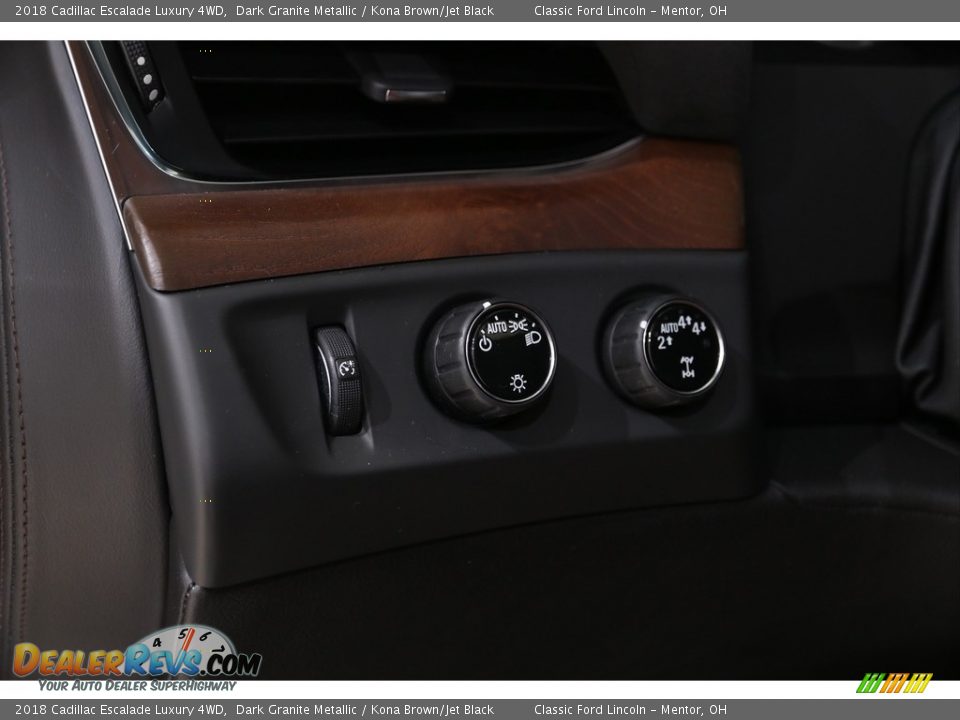2018 Cadillac Escalade Luxury 4WD Dark Granite Metallic / Kona Brown/Jet Black Photo #8