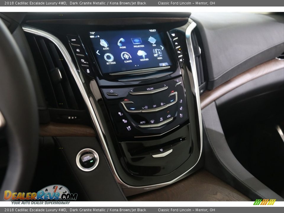 2018 Cadillac Escalade Luxury 4WD Dark Granite Metallic / Kona Brown/Jet Black Photo #16