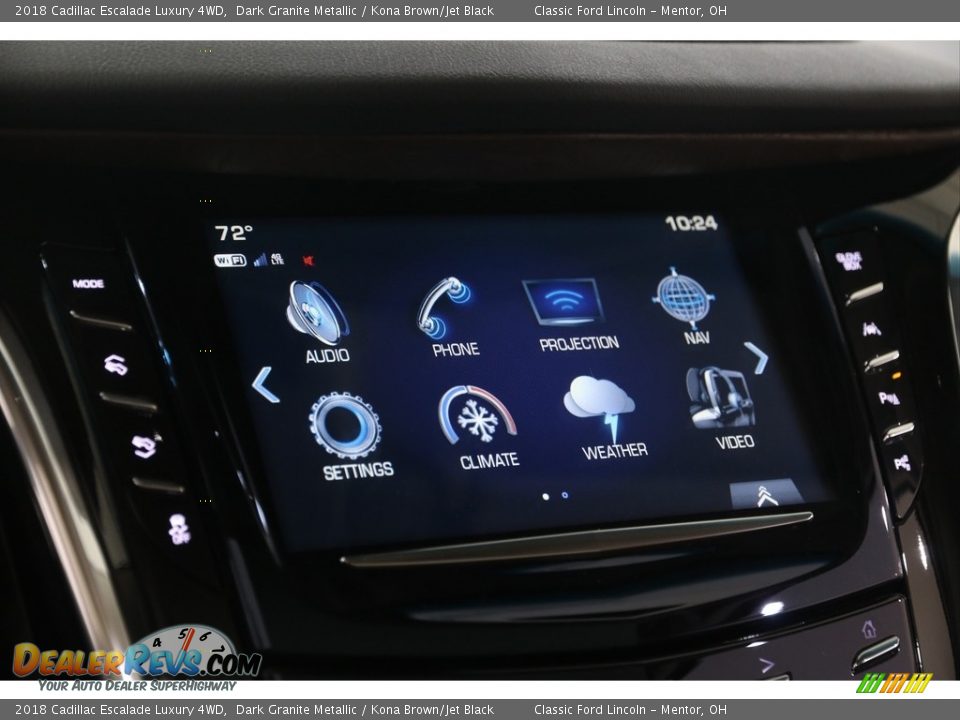 2018 Cadillac Escalade Luxury 4WD Dark Granite Metallic / Kona Brown/Jet Black Photo #18