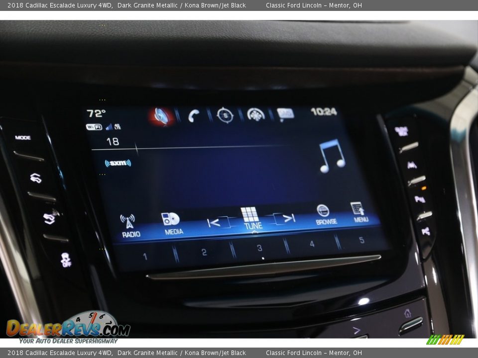 2018 Cadillac Escalade Luxury 4WD Dark Granite Metallic / Kona Brown/Jet Black Photo #21