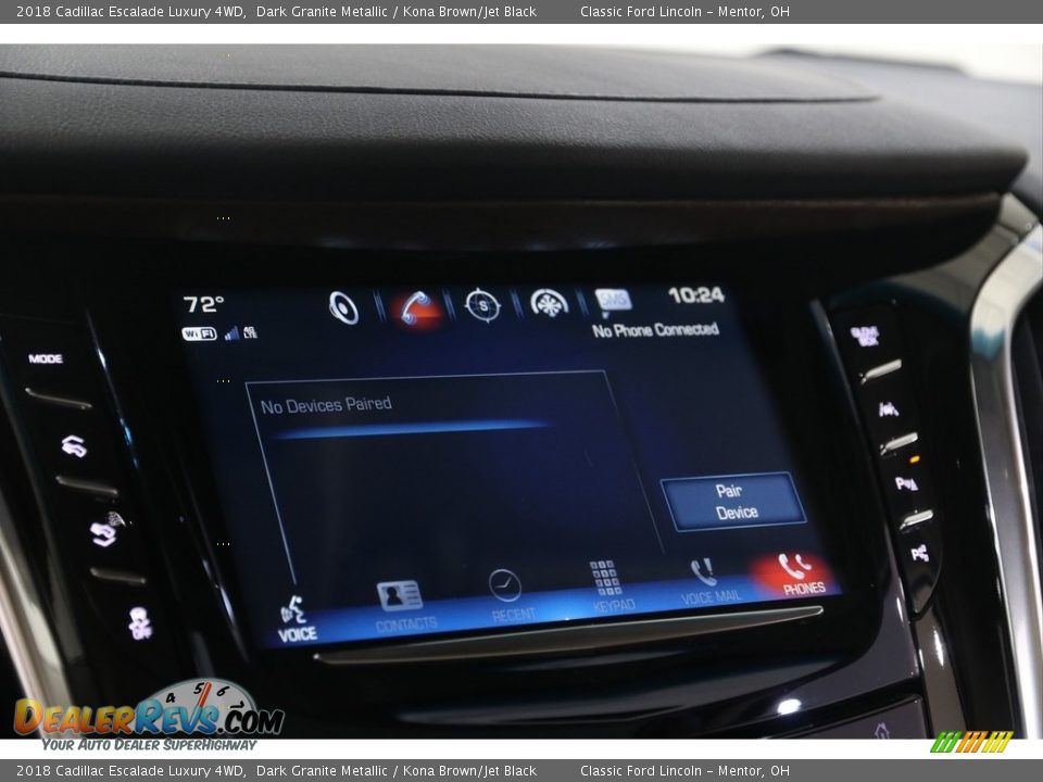 2018 Cadillac Escalade Luxury 4WD Dark Granite Metallic / Kona Brown/Jet Black Photo #22