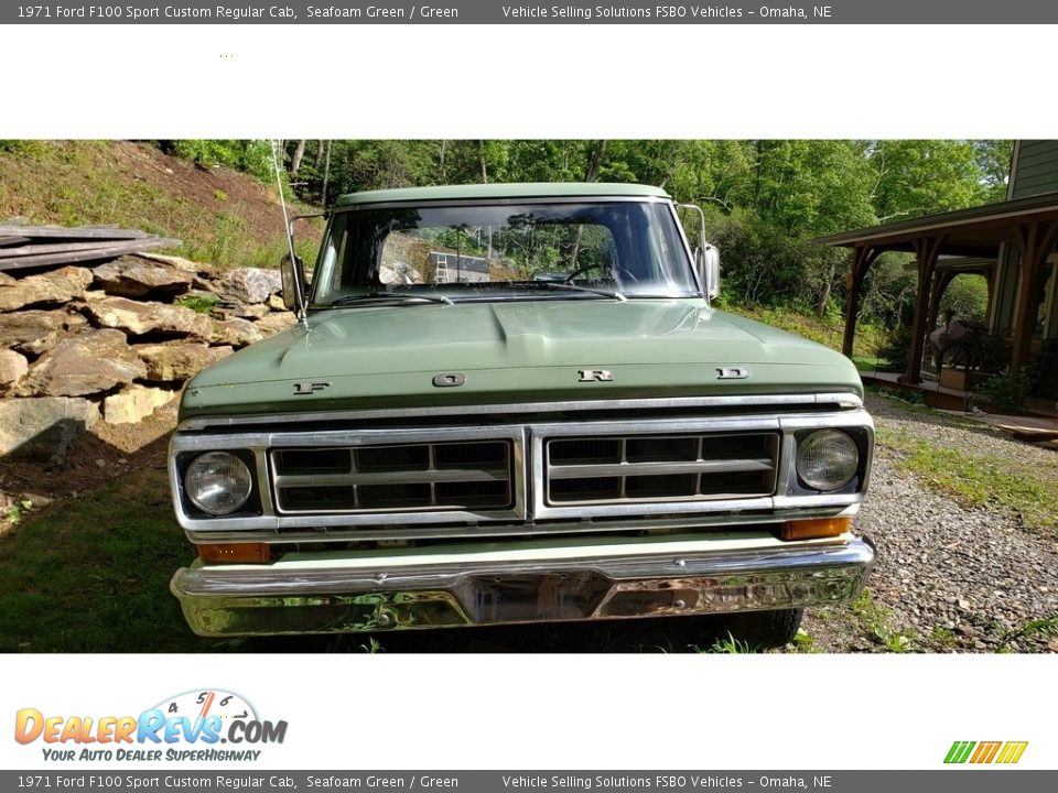 Seafoam Green 1971 Ford F100 Sport Custom Regular Cab Photo #6