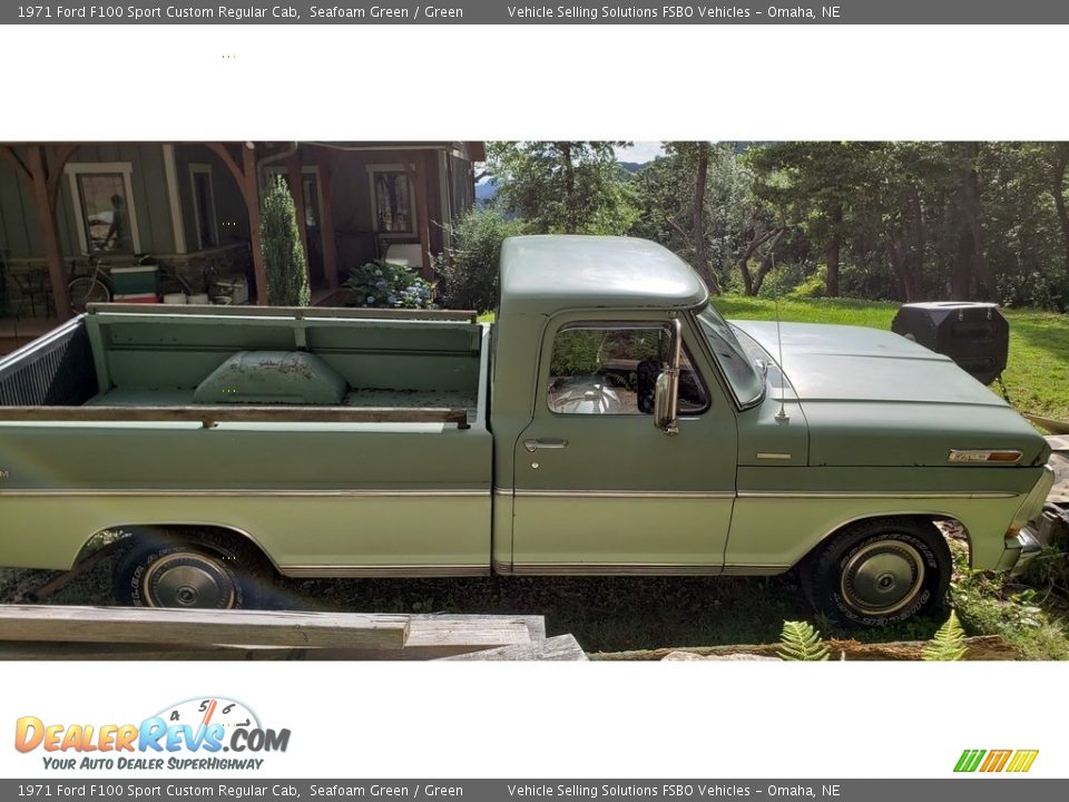 Seafoam Green 1971 Ford F100 Sport Custom Regular Cab Photo #7