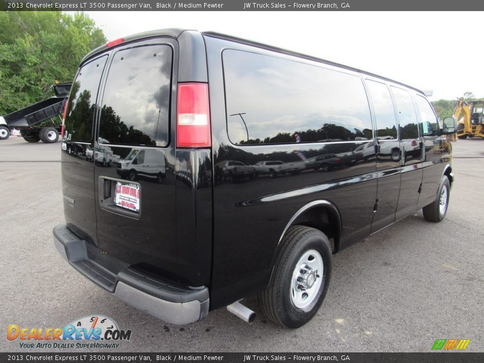 Black 2013 Chevrolet Express LT 3500 Passenger Van Photo #5