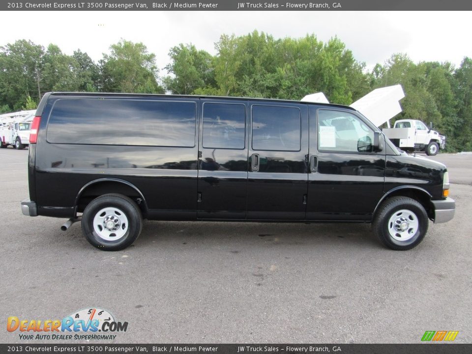 Black 2013 Chevrolet Express LT 3500 Passenger Van Photo #6