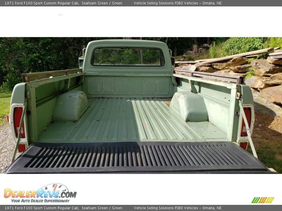 1971 Ford F100 Sport Custom Regular Cab Seafoam Green / Green Photo #11